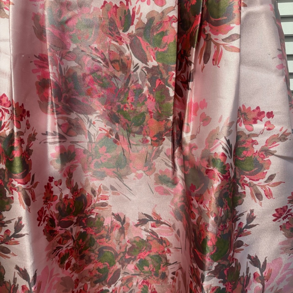 Charming Floral Pink Sleeveless A-Line Dress - Picture 3 of 5